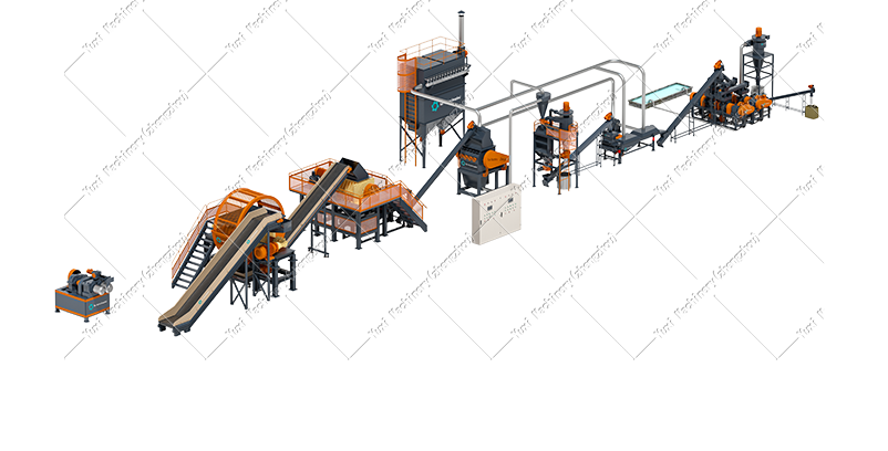 Fully Automatic Tire Recycling Plant