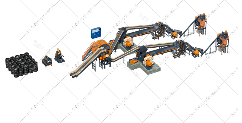 Automatic Tire Recycling Plant