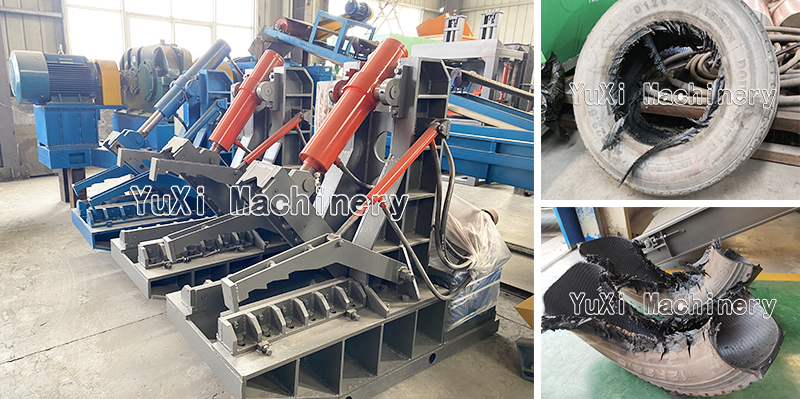 Tire Cutting Machine working effect